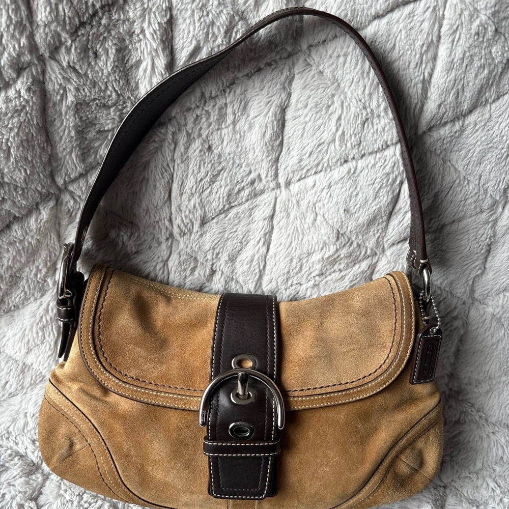 RARE Y2K Suede Coach Soho Tan, Brown, 2007 - Picture 16 of 16